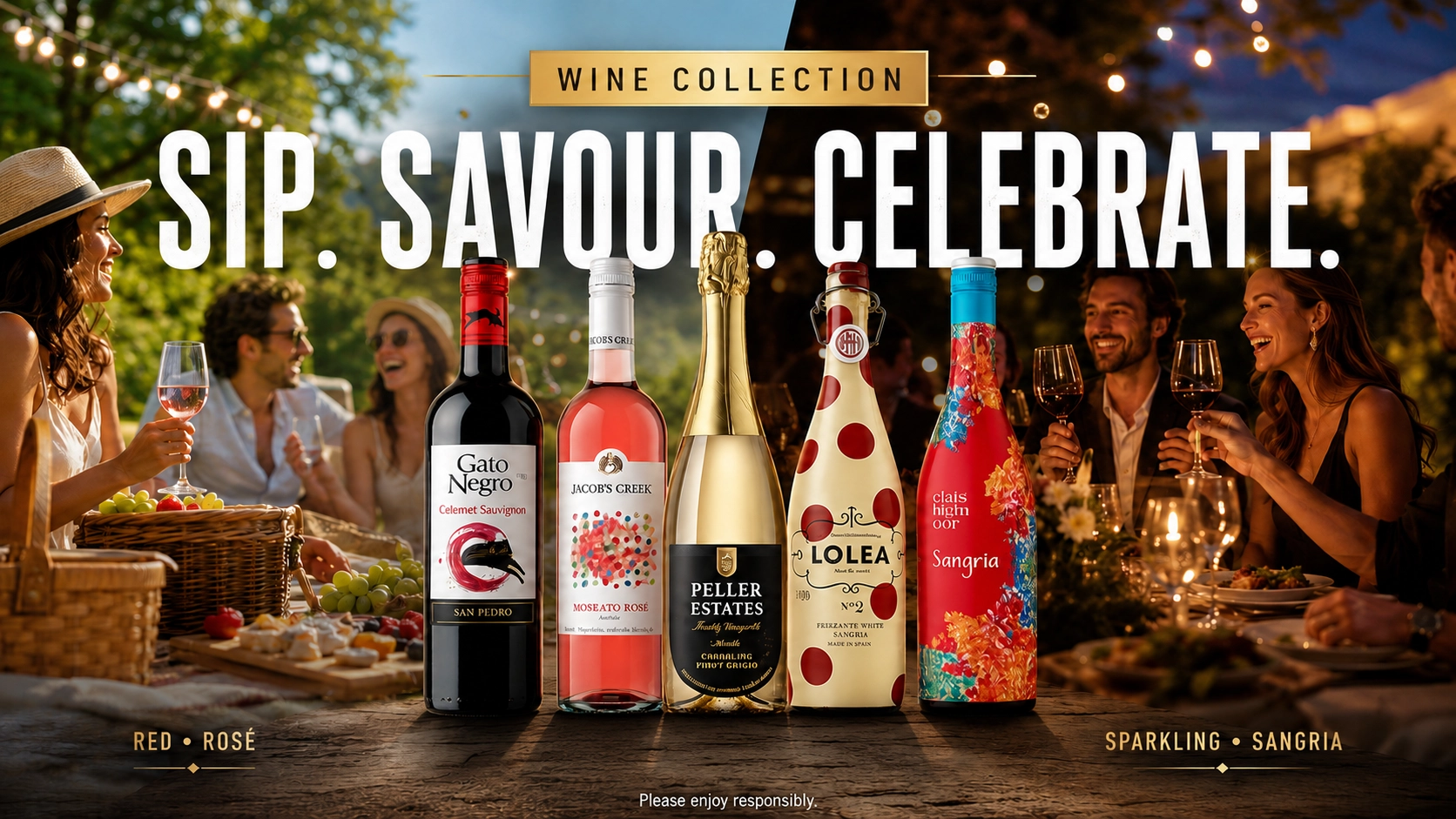 Premium wine collection and weekly wine offers